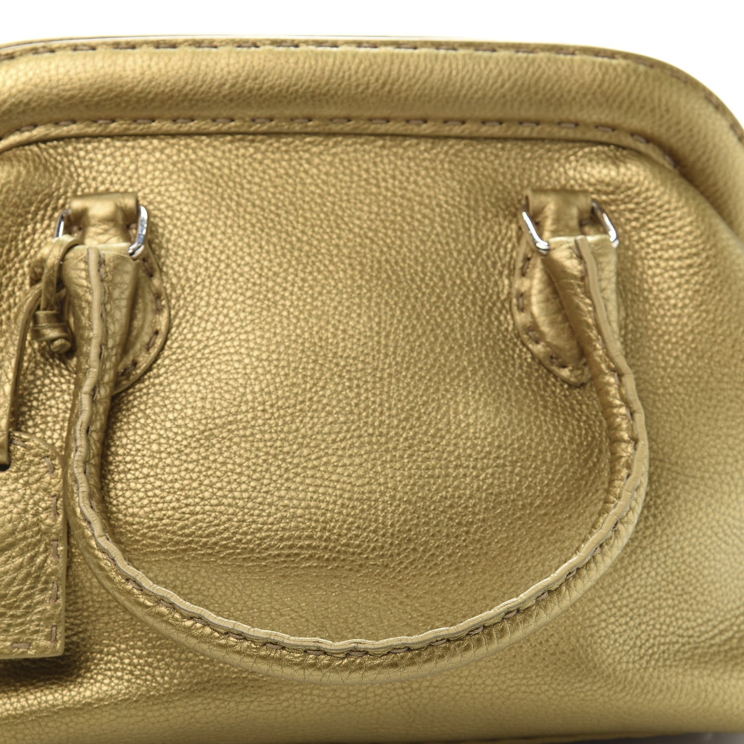 Cuoio Romano Selleria Adele 1328 Bag Oro Metallizzo