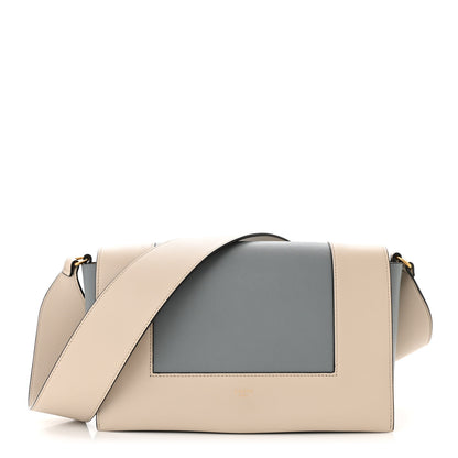 Celine Shiny Smooth Calfskin Medium Frame Shoulder Bag Grege Storm 1 of 10