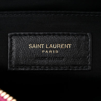 Saint Laurent Suede Matelasse Monogram Lou Camera Bag Rose 6 of 12