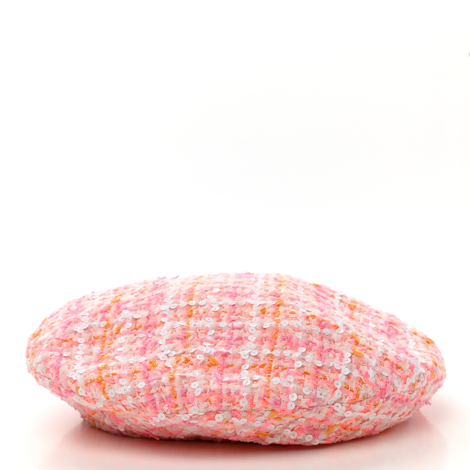 Chanel Tweed Beret M Pink 4 of 8