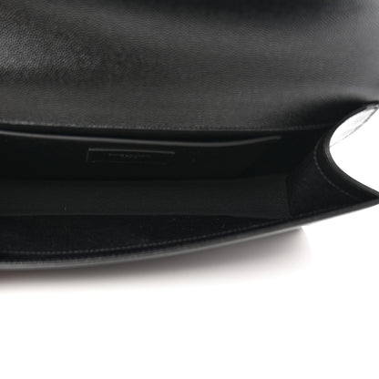 Saint Laurent Grain De Poudre Monogram Cassandre Clutch Black 5 of 9