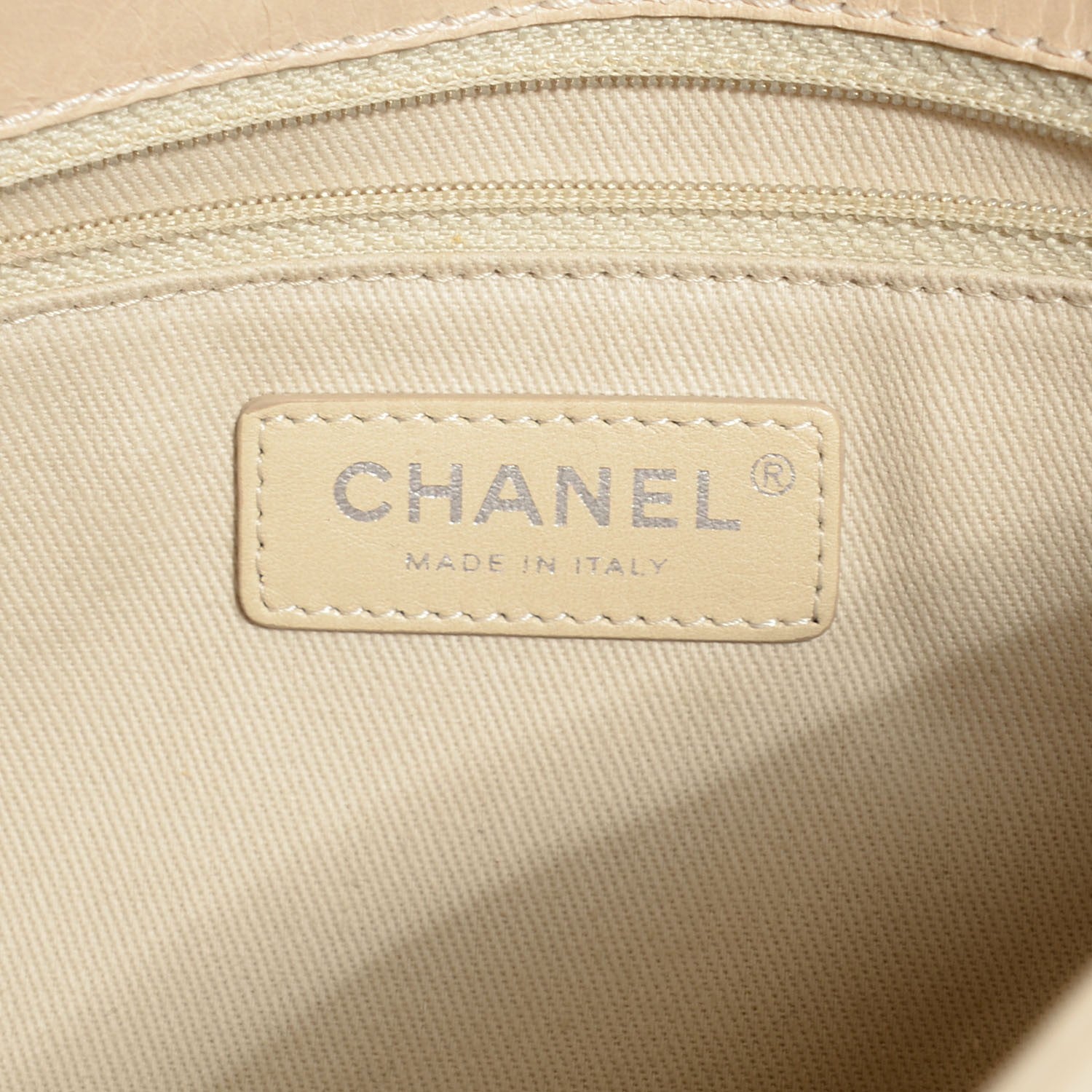 Chanel Aged Calfskin Quilted Supple Trapeze Flap Light Beige 7 of 9