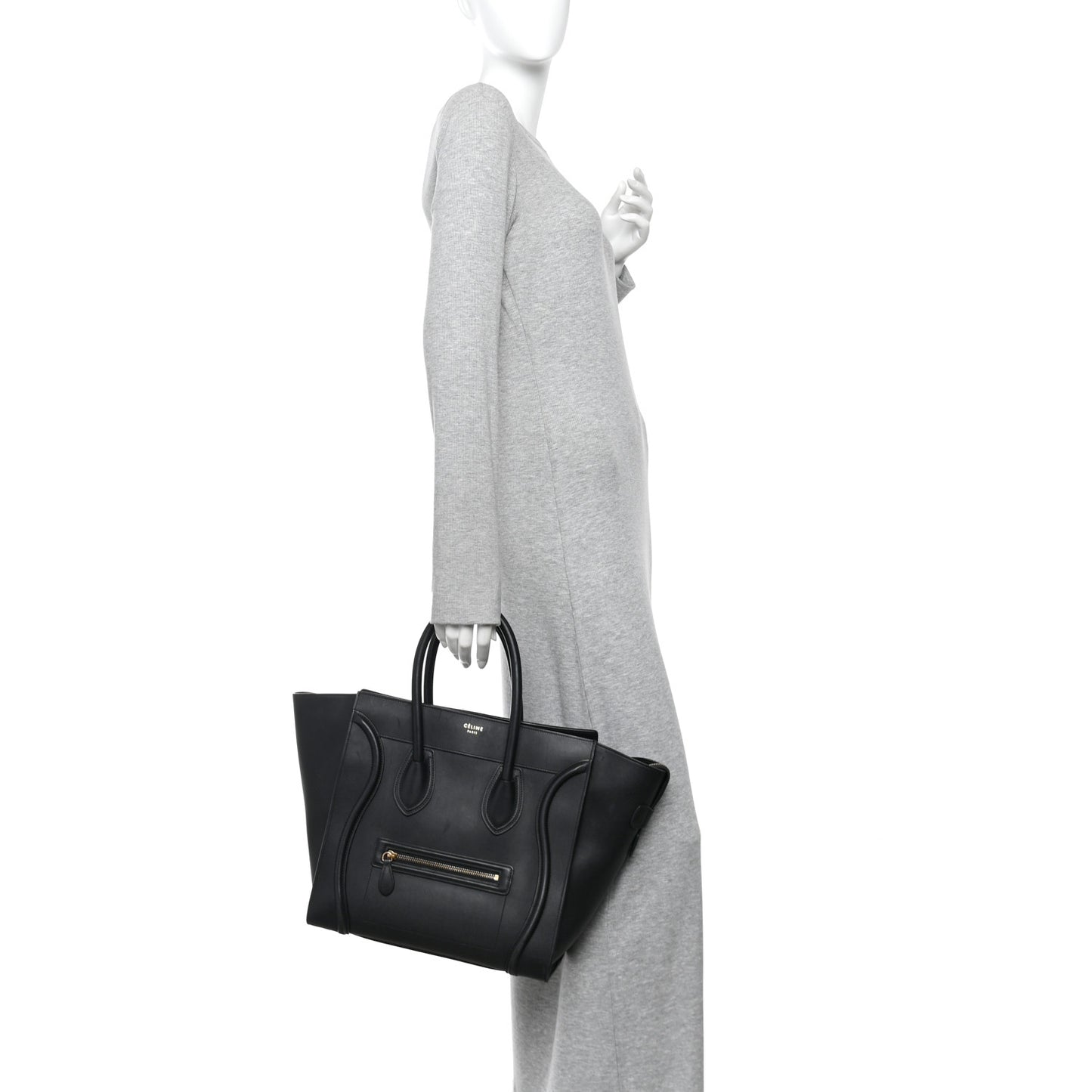 Smooth Calfskin Mini Luggage Black