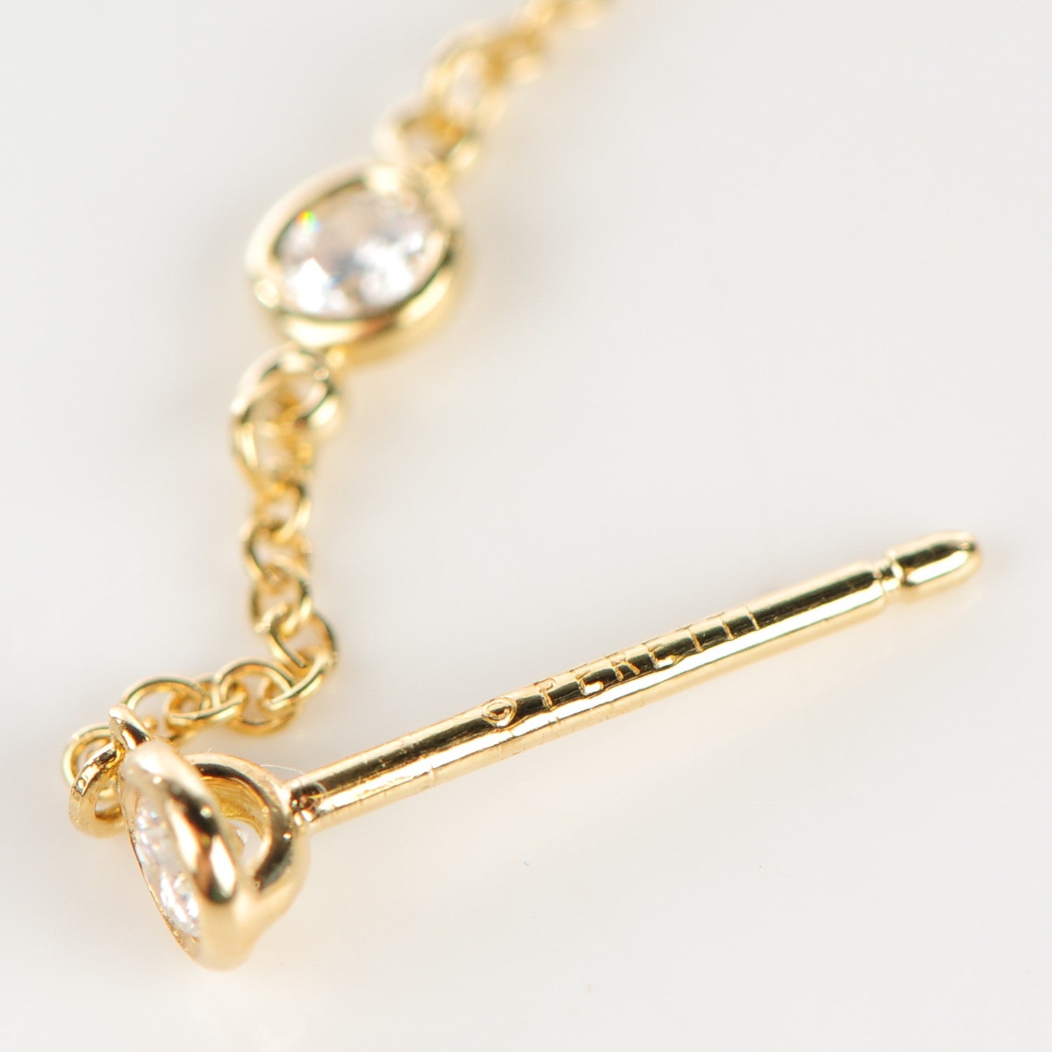 Tiffany 18K Yellow Gold Elsa Peretti Diamonds by the Yard Drop Earrings 4 of 7
