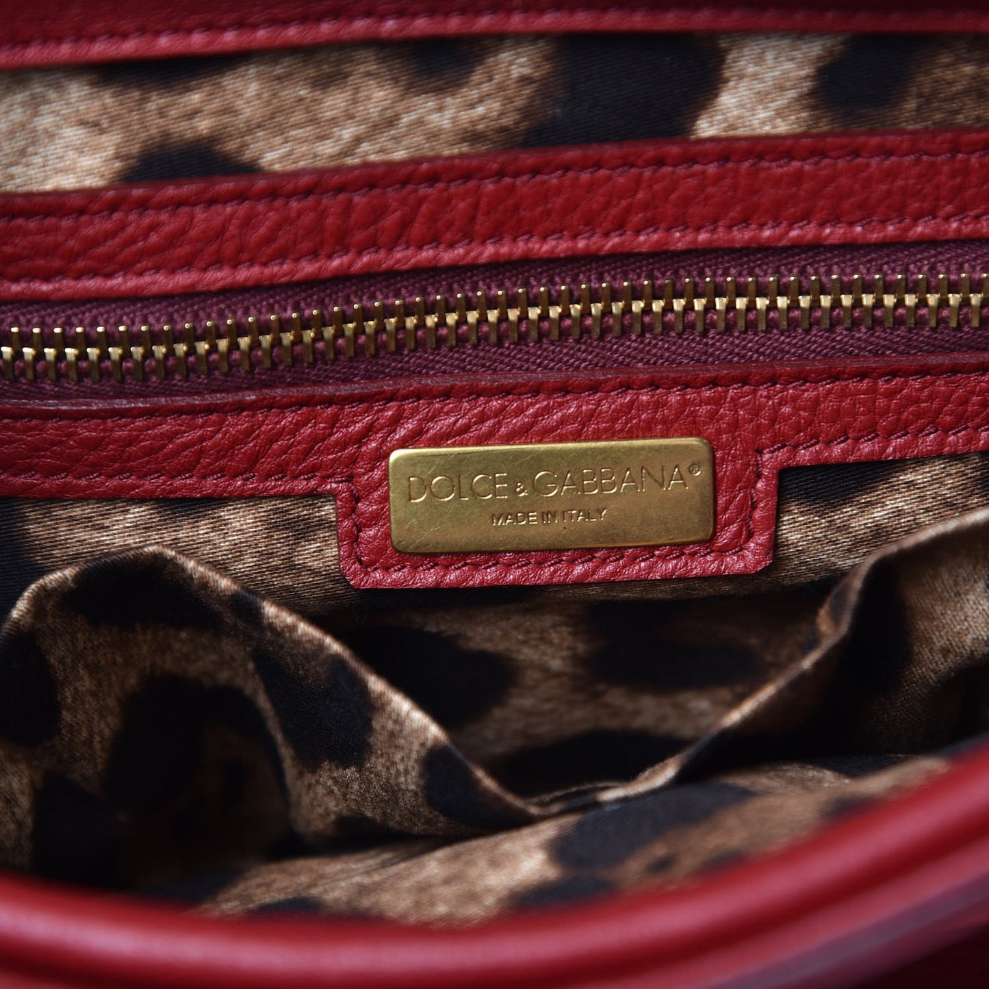 Calfskin Padlock Shoulder Bag Red
