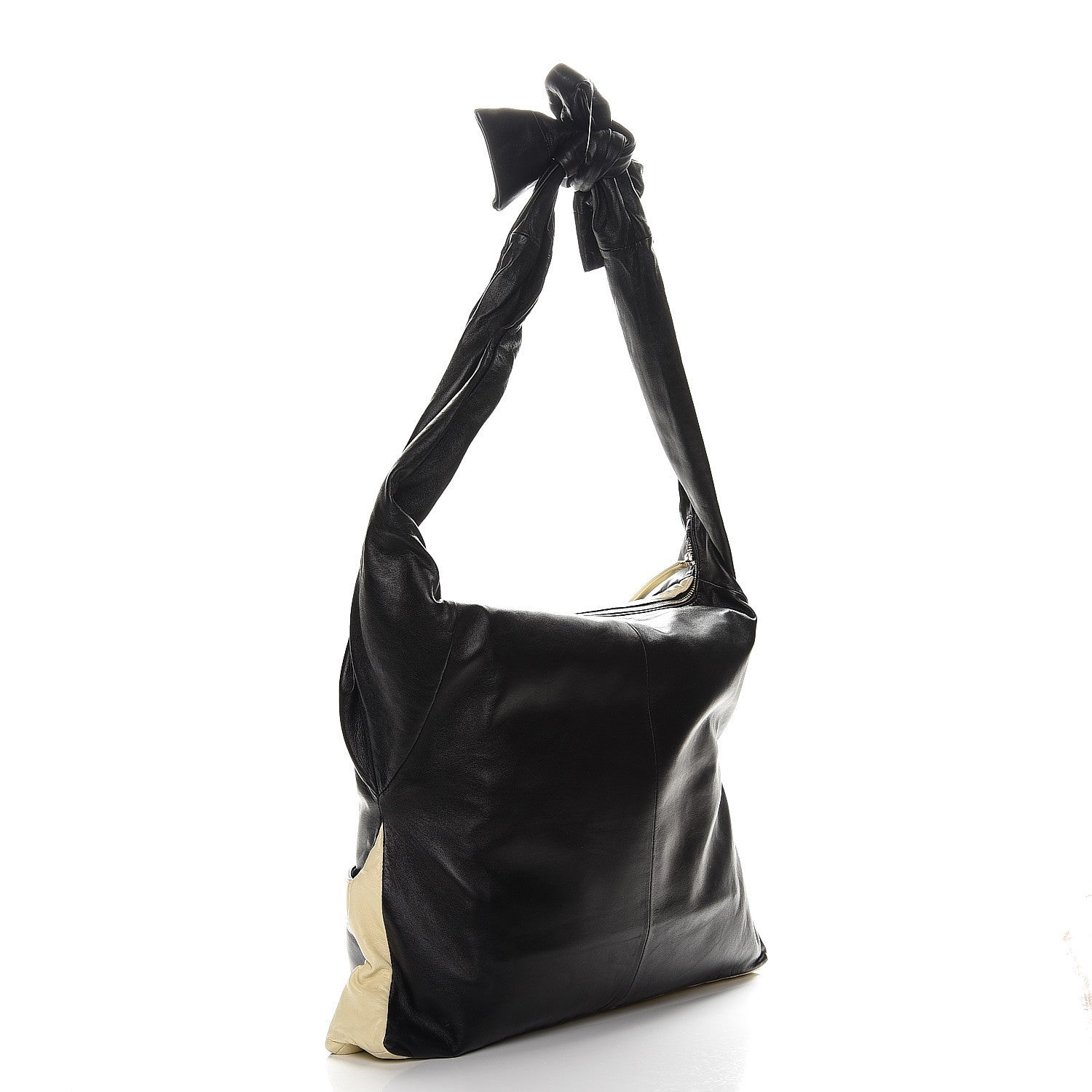 Chanel Lambskin Large Girl Bag Black Beige 3 of 8