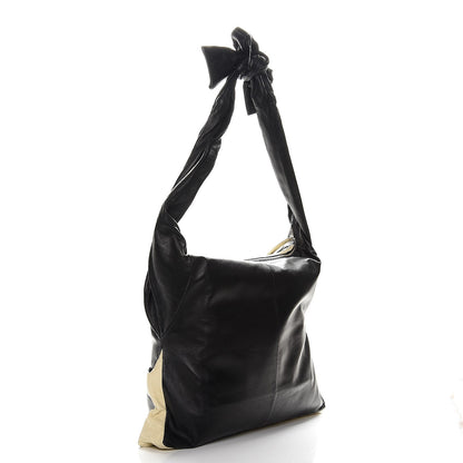 Chanel Lambskin Large Girl Bag Black Beige 3 of 8