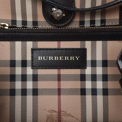 Burberry Haymarket Check Small Canterbury Tote Chocolate 6 of 11