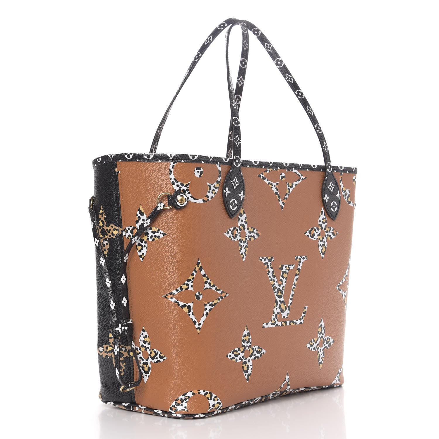 Louis Vuitton Monogram Giant Jungle Neverfull MM Black 3 of 10