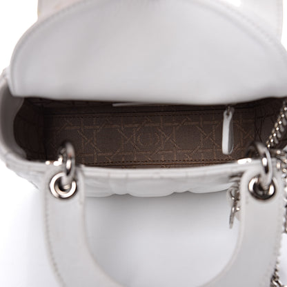 Christian Dior Lambskin Cannage Mini Lady Dior White 5 of 15
