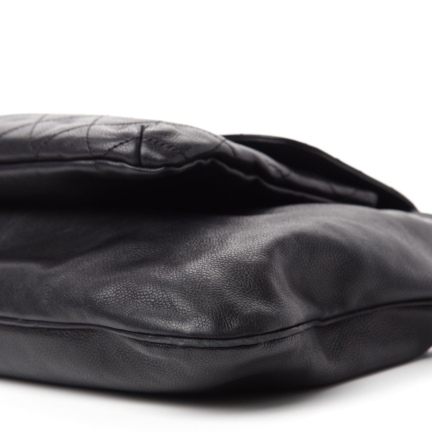 Chanel Caviar Stitched Pocket In The City Hobo Black 7 of 11