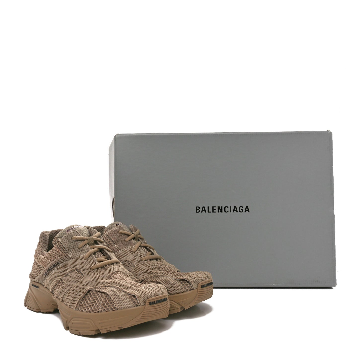 Fabric Mesh Womens Phantom Sneakers 41 Beige Mix