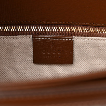 Gucci GG Supreme Monogram Geometric Horsebit 1955 Shoulder Bag Beige Multicolor Brown Sugar 6 of 10
