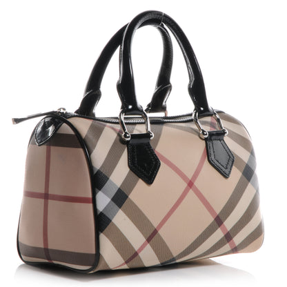 Burberry Supernova Check Chester Bowling Bag Black 3 of 9