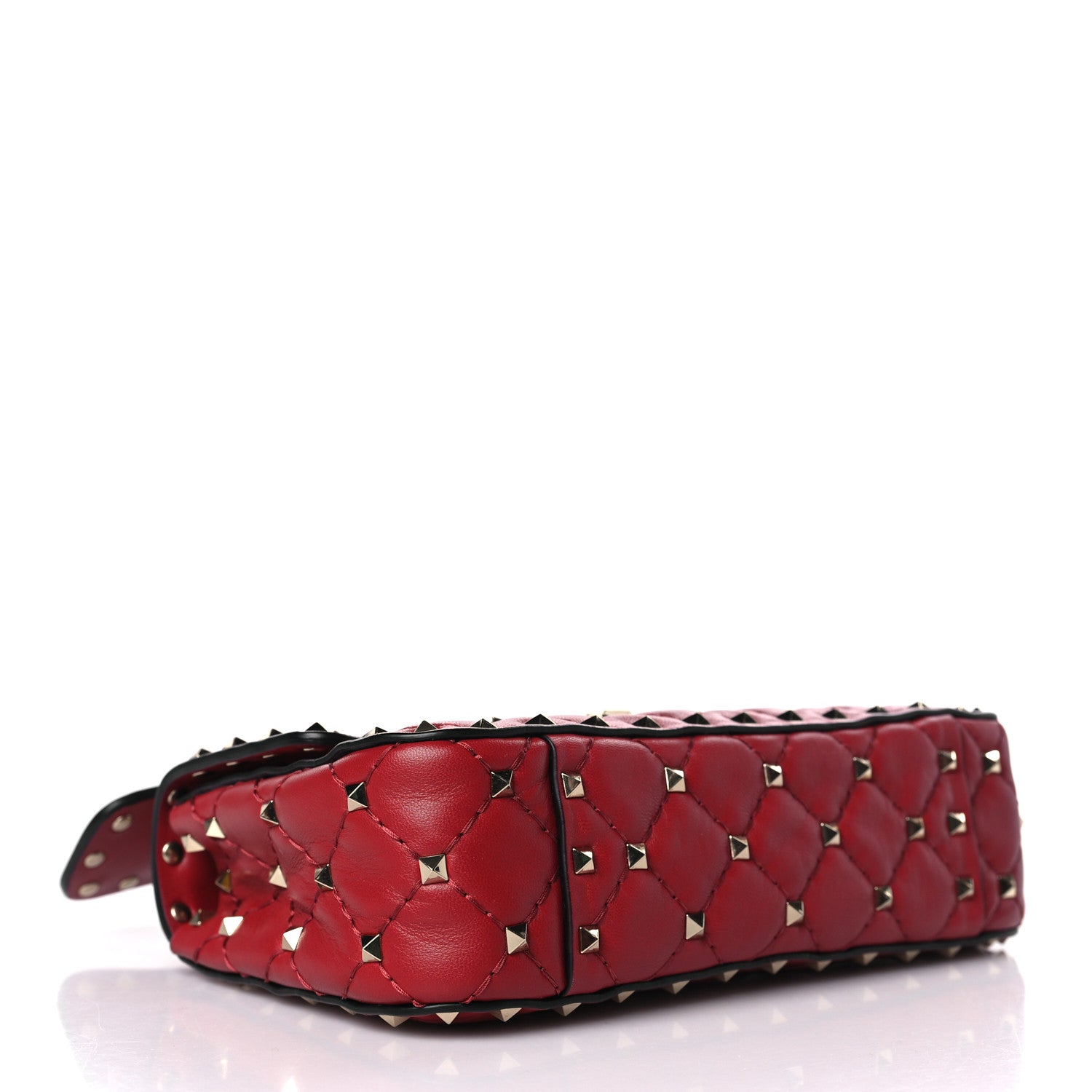 Valentino Garavani Nappa Small Rockstud Spike Shoulder Bag Rosso Valentino 4 of 8