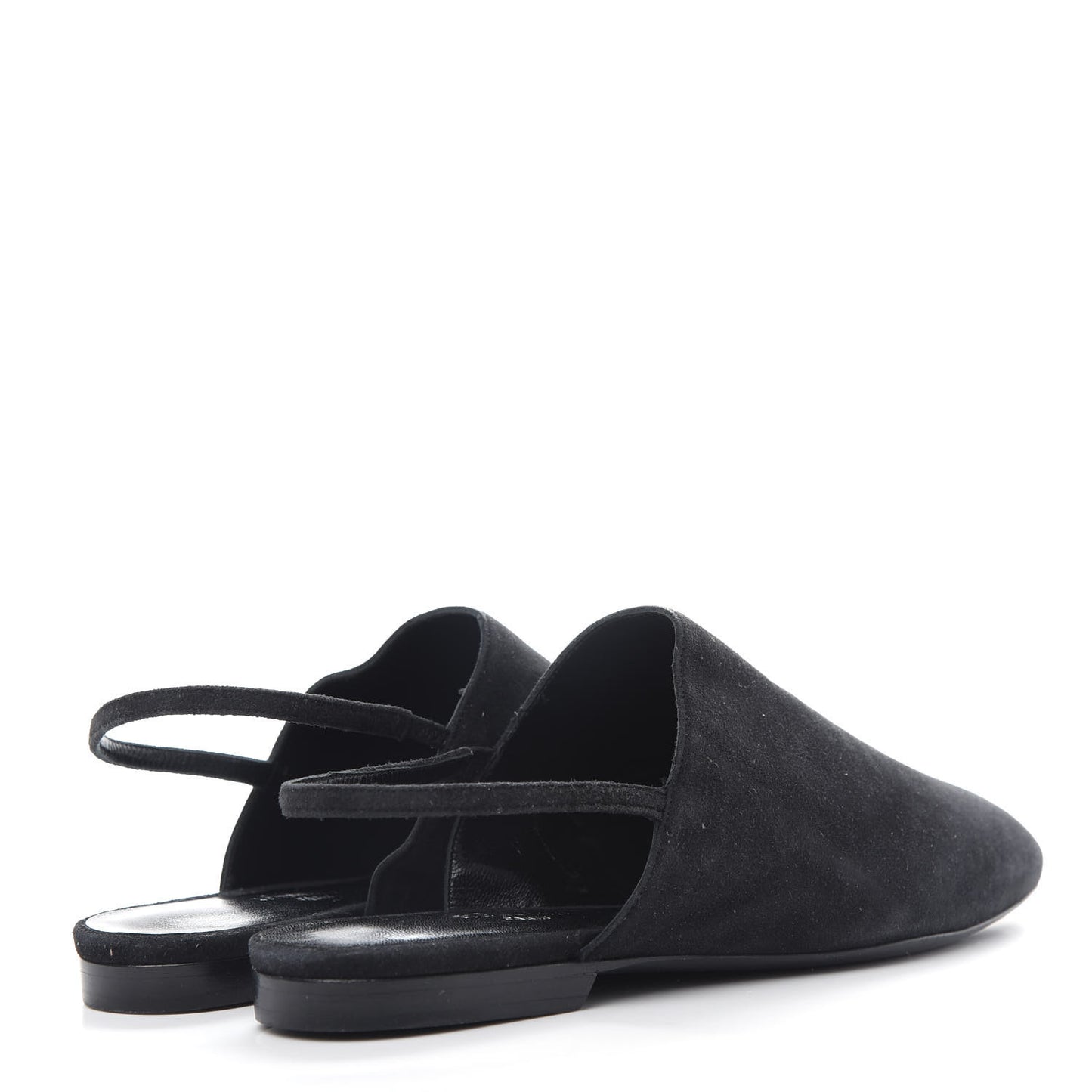 Suede Slingback Mules 35 Black