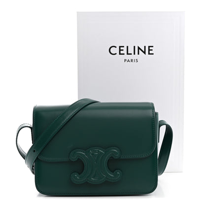 Celine Shiny Calfskin Teen Cuir Triomphe Pine Green 10 of 10