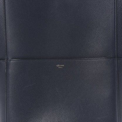 Celine Soft Grained Calfskin Sangle Bucket Bag Navy Blue 9 of 9