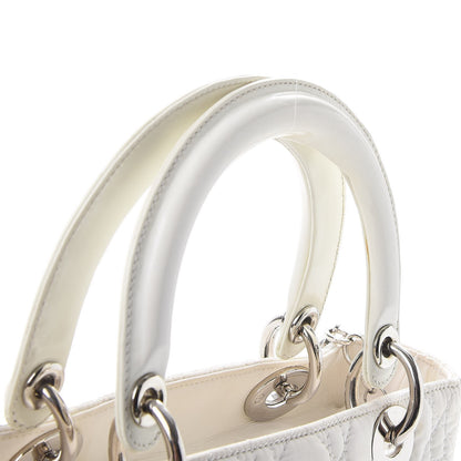 Christian Dior Nylon Cannage Medium Lady Dior White 15 of 15