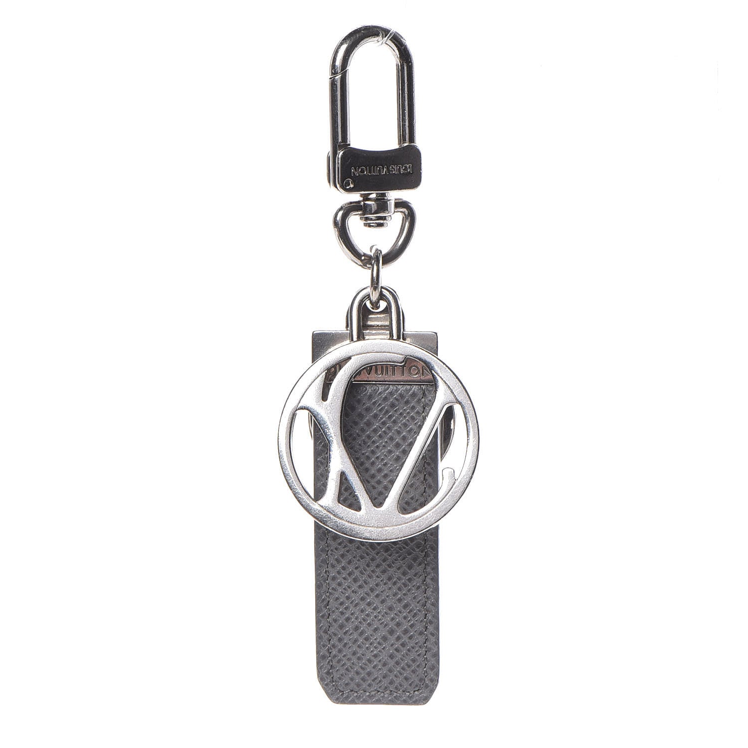 Louis Vuitton Taiga Calfskin LV Club Key Holder Glacier 1 of 3