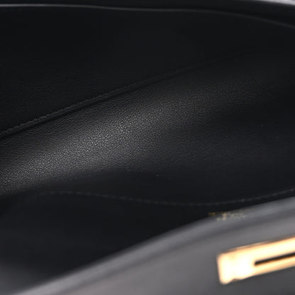 Hermes Swift Kelly Cut Clutch Pochette Black 5 of 9