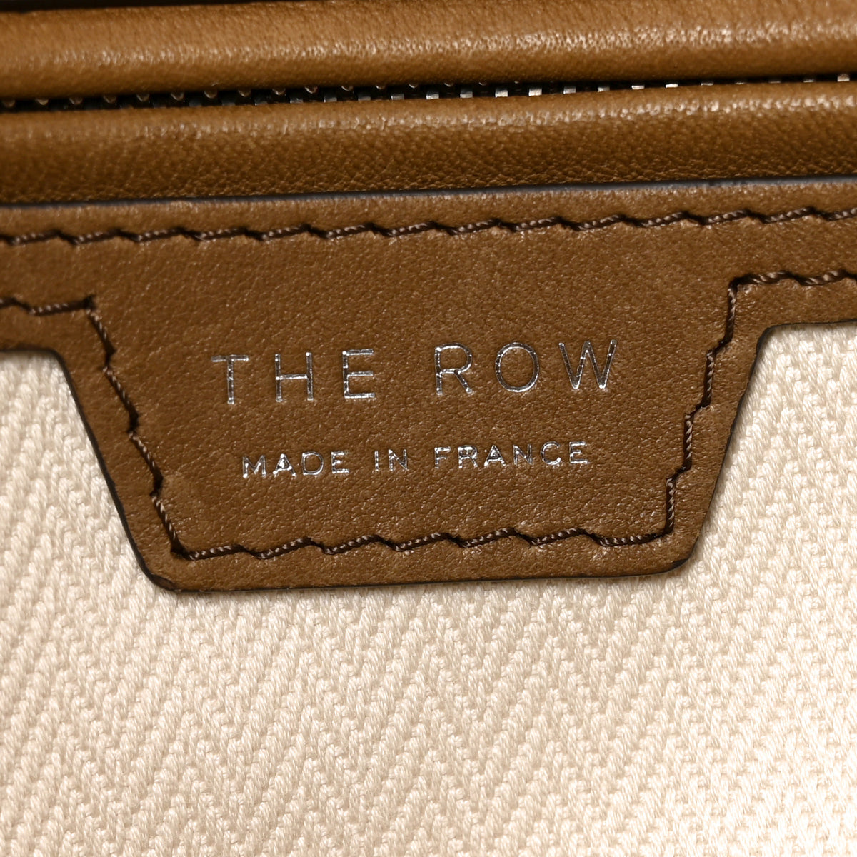 Polished Saddle Calfskin Marlo 12 Tote Bag Muschio