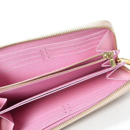 Louis Vuitton Damier Azur 2016 Christmas Animation Zippy Wallet Rose Ballerine 5 of 7