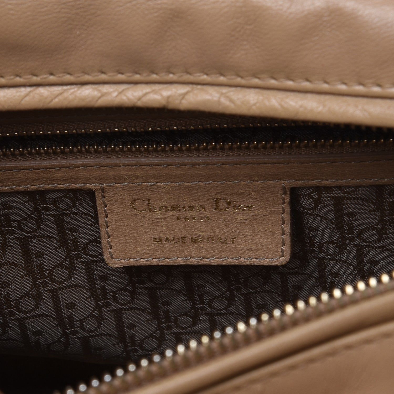 Christian Dior Lambskin Cannage Large Lady Dior Beige 7 of 8