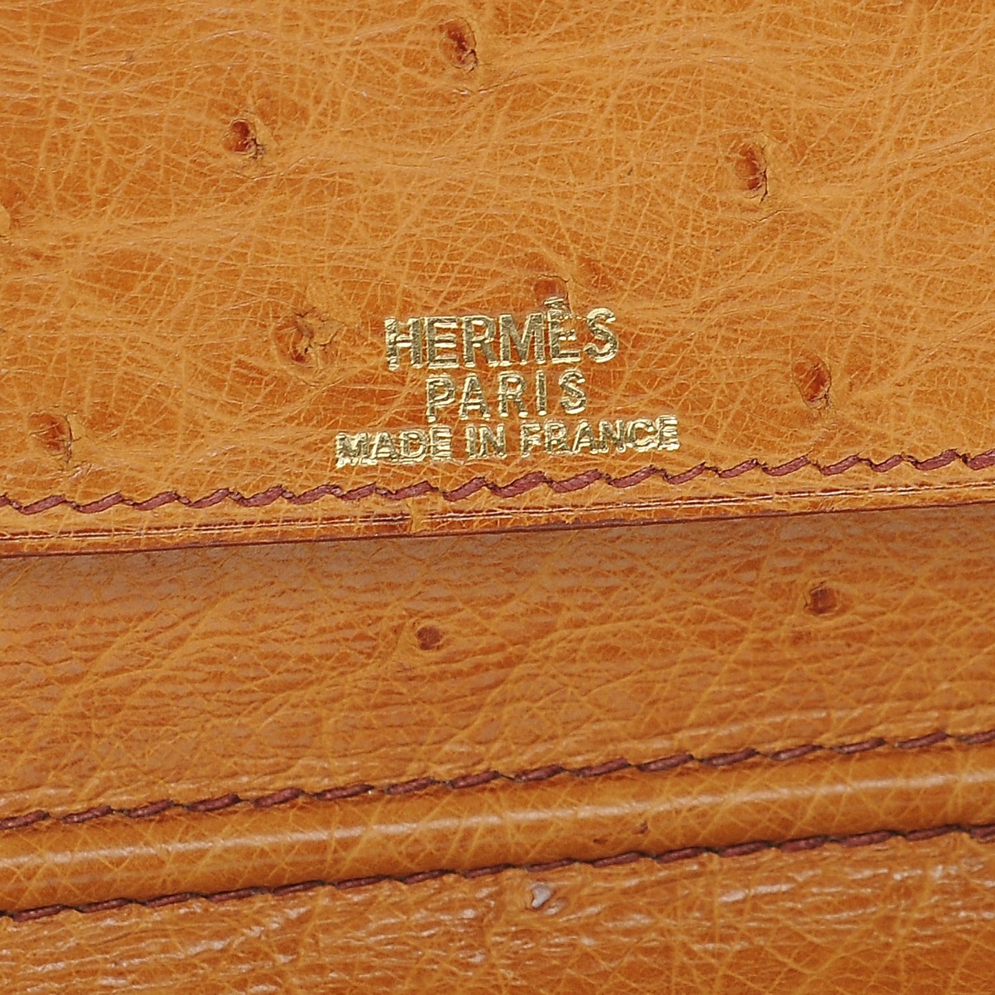 Ostrich Agenda Cover Gold