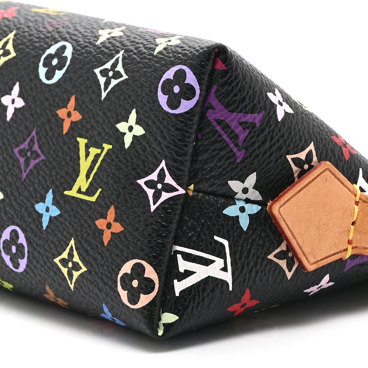 Louis Vuitton Monogram Multicolor Cosmetic Pouch Black Grenade 9 of 9