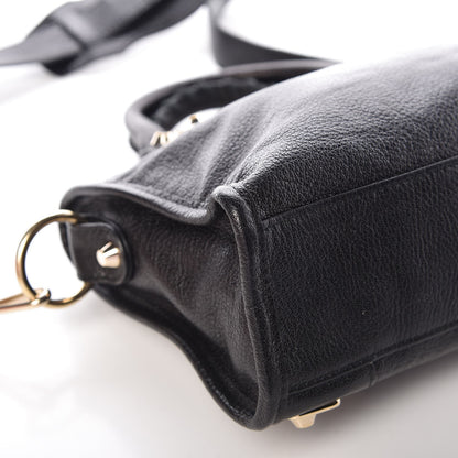 Balenciaga Chevre Gold Metallic Edge Hardware Mini City Black 11 of 12
