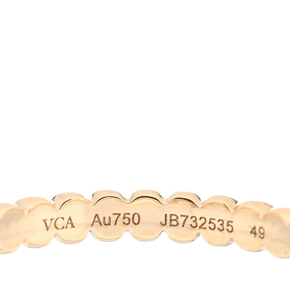 Van Cleef & Arpels 18K Yellow Gold Small Perlee Ring 49 4.75 4 of 5