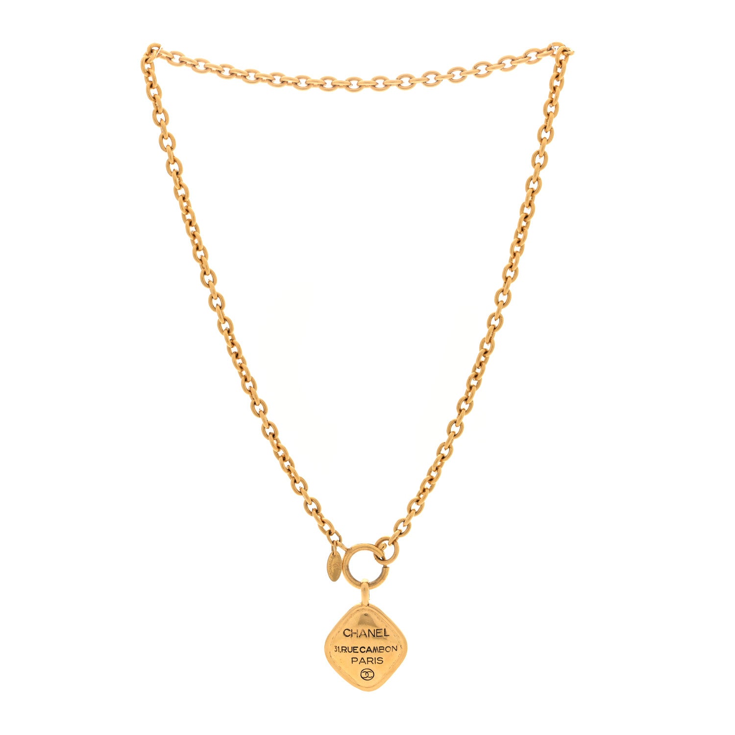 Chanel Metal CC 31 Rue Cambon Necklace Gold 1758979 – FASHIONPHILE