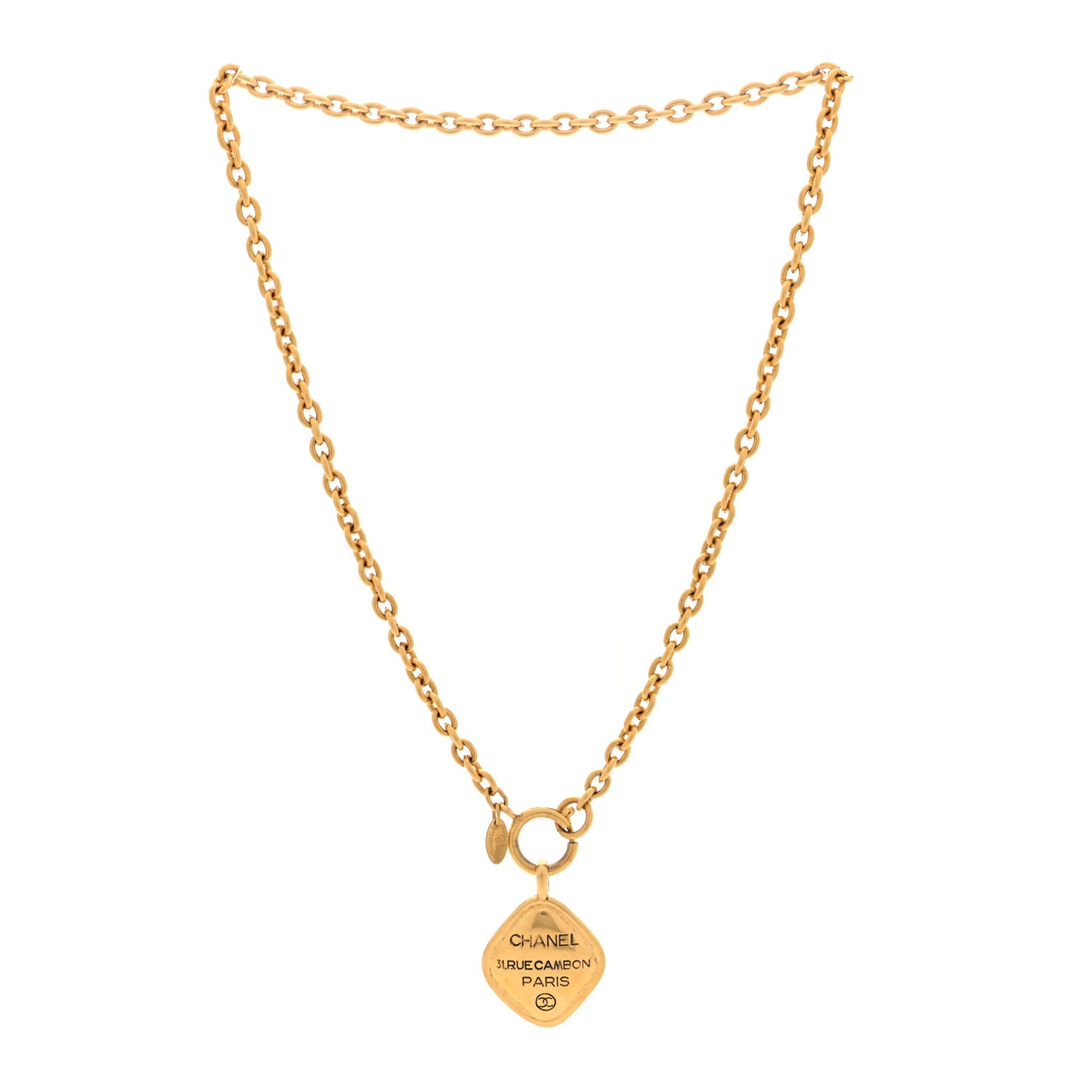 Metal CC 31 Rue Cambon Necklace Gold