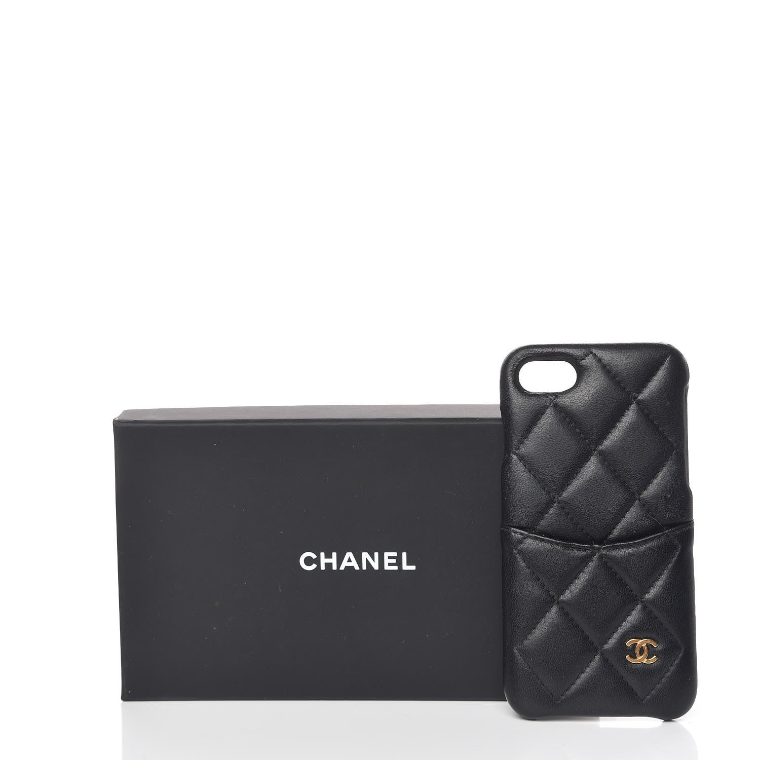 Chanel Lambskin Quilted iPhone 7/8 Coco Tech Case Black 8 of 8