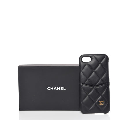 Chanel Lambskin Quilted iPhone 7/8 Coco Tech Case Black 8 of 8
