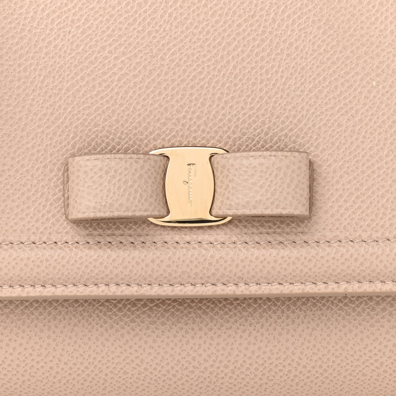Salvatore Ferragamo Hammered Calfskin Vara Bow Minibag 8 of 10