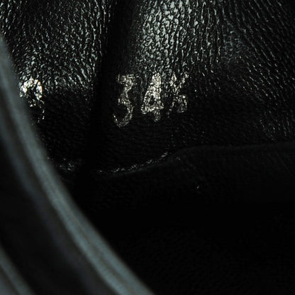 Chanel Lambskin Patent Cap Toe CC Sneakers 34.5 Black 9 of 10