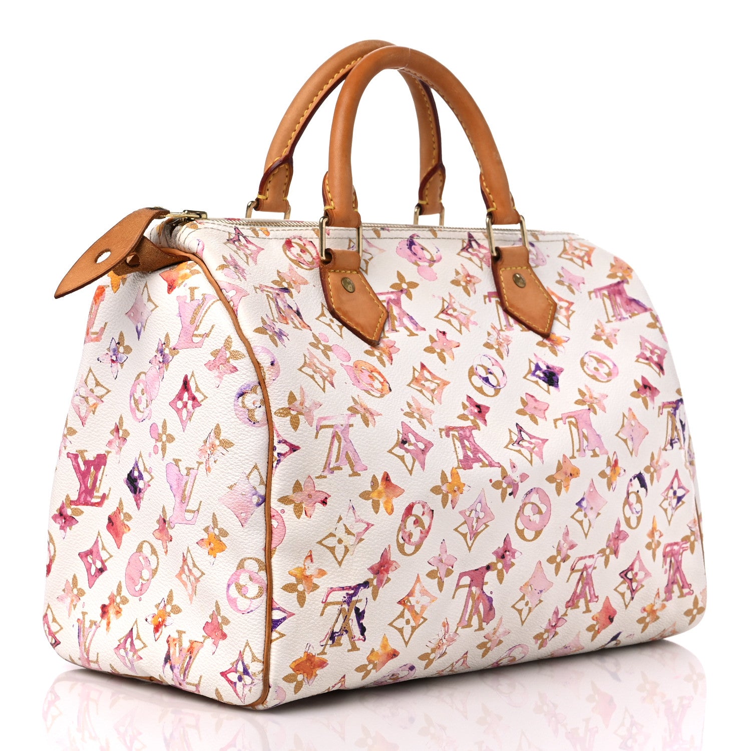 Louis Vuitton Watercolor Aquarelle Speedy 30 White 3 of 18