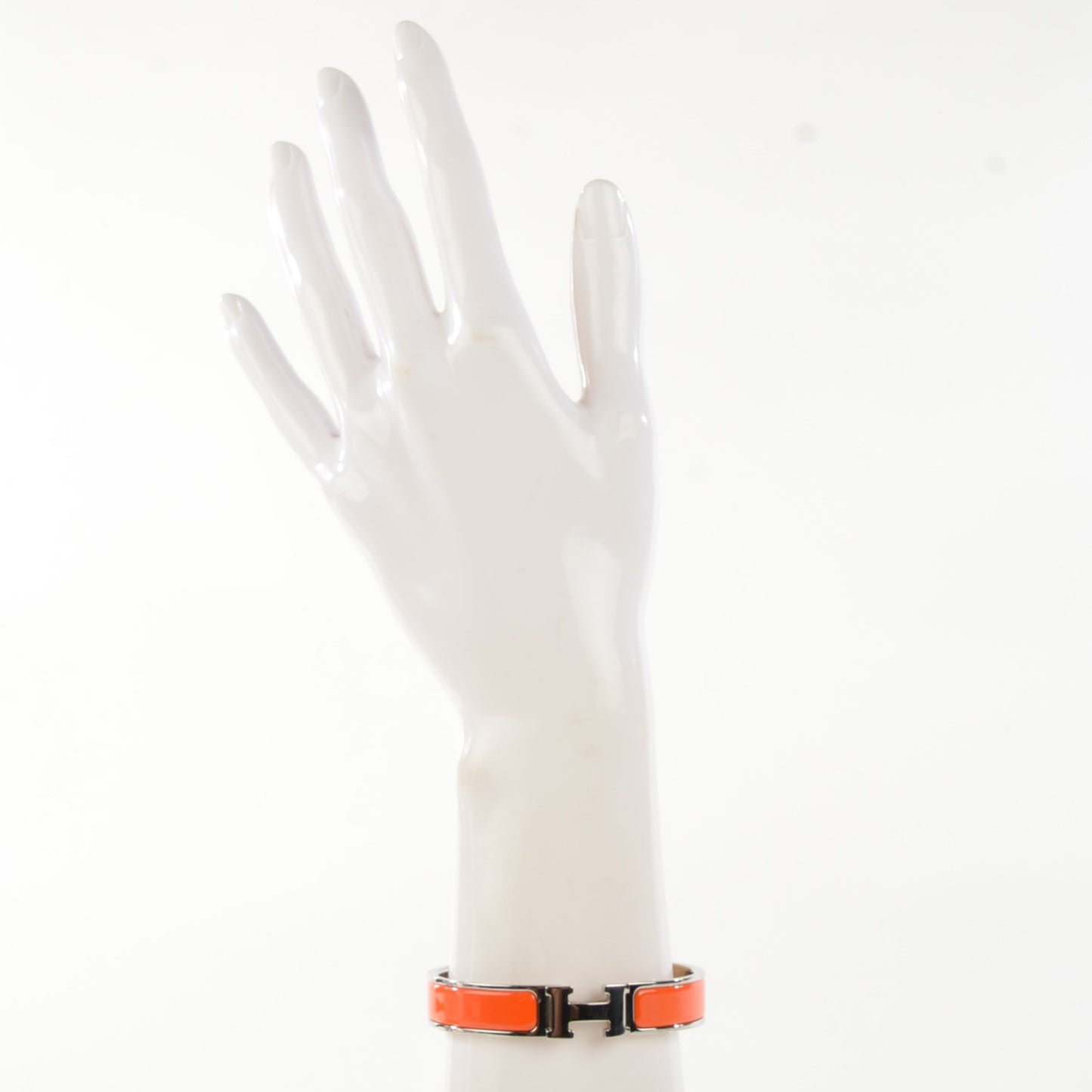 Enamel Narrow Clic Clac H Bracelet GM Orange