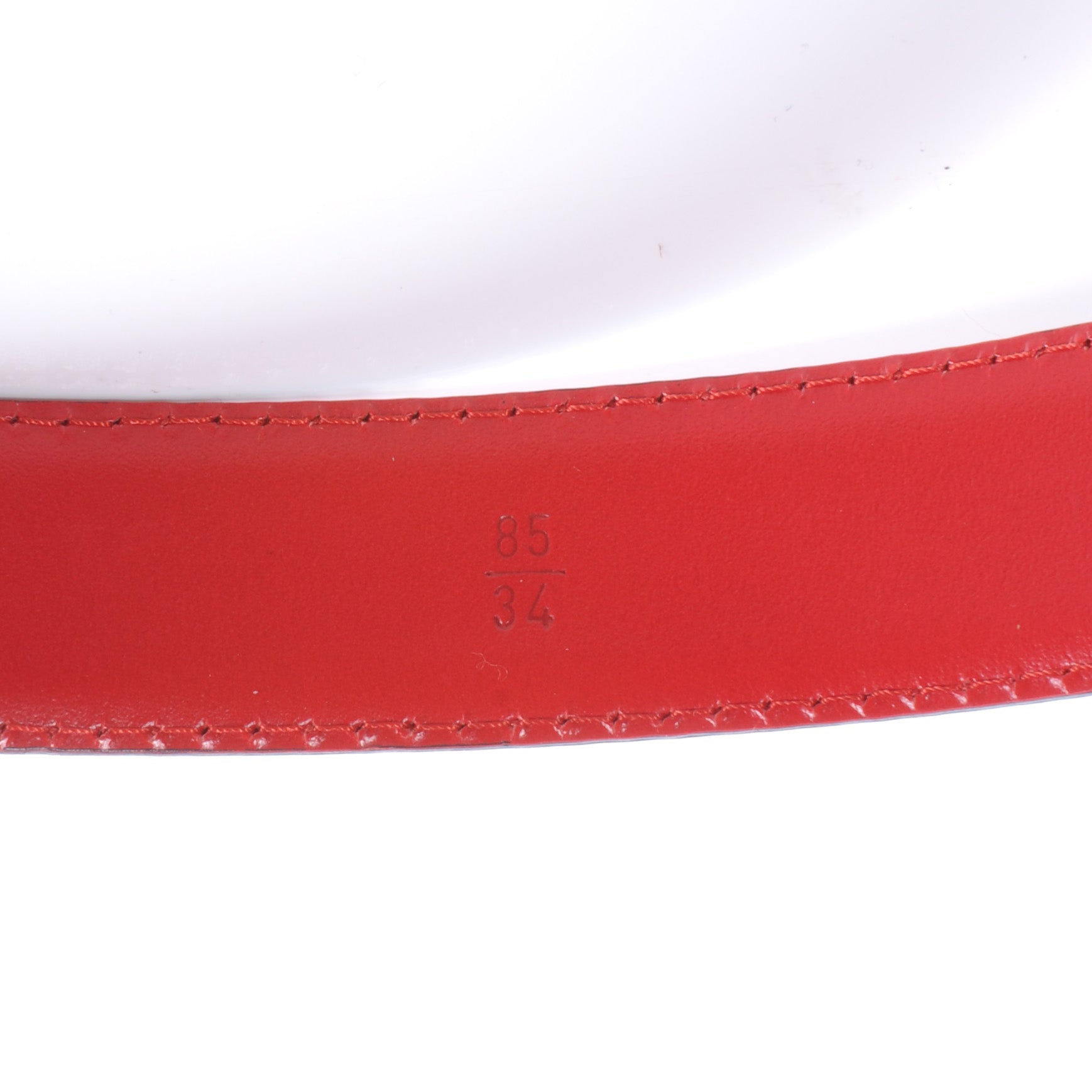 Louis Vuitton Epi Classique Belt Red 85 34 5 of 6