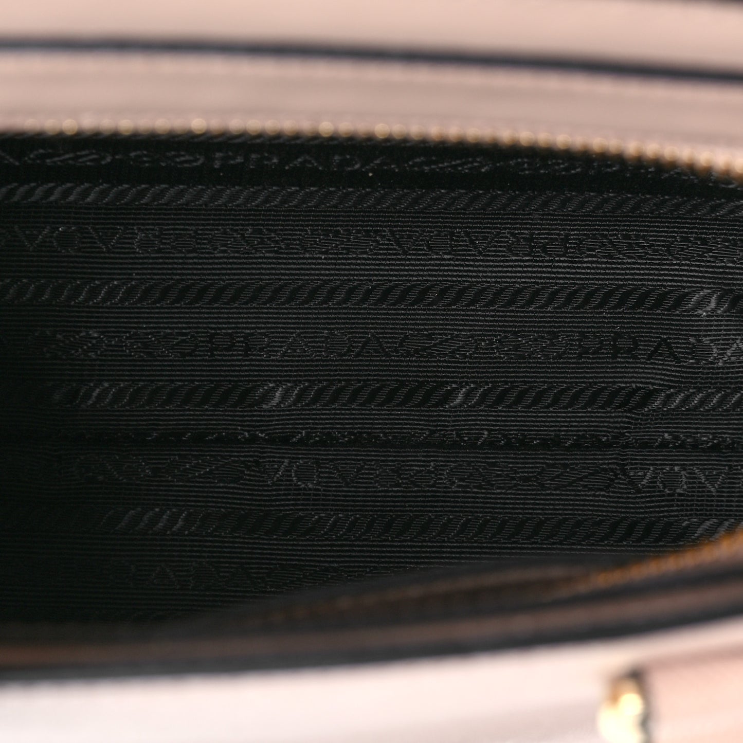Saffiano Soft Calfskin Mini Zippered Tote Cipria