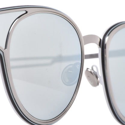 Christian Dior Sculpt Cat Eye Sunglasses Shiny Palladium 7 of 10