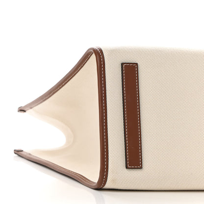 Burberry Canvas Smooth Calfskin Medium Two Tone Freya Tote Brown 8 of 8