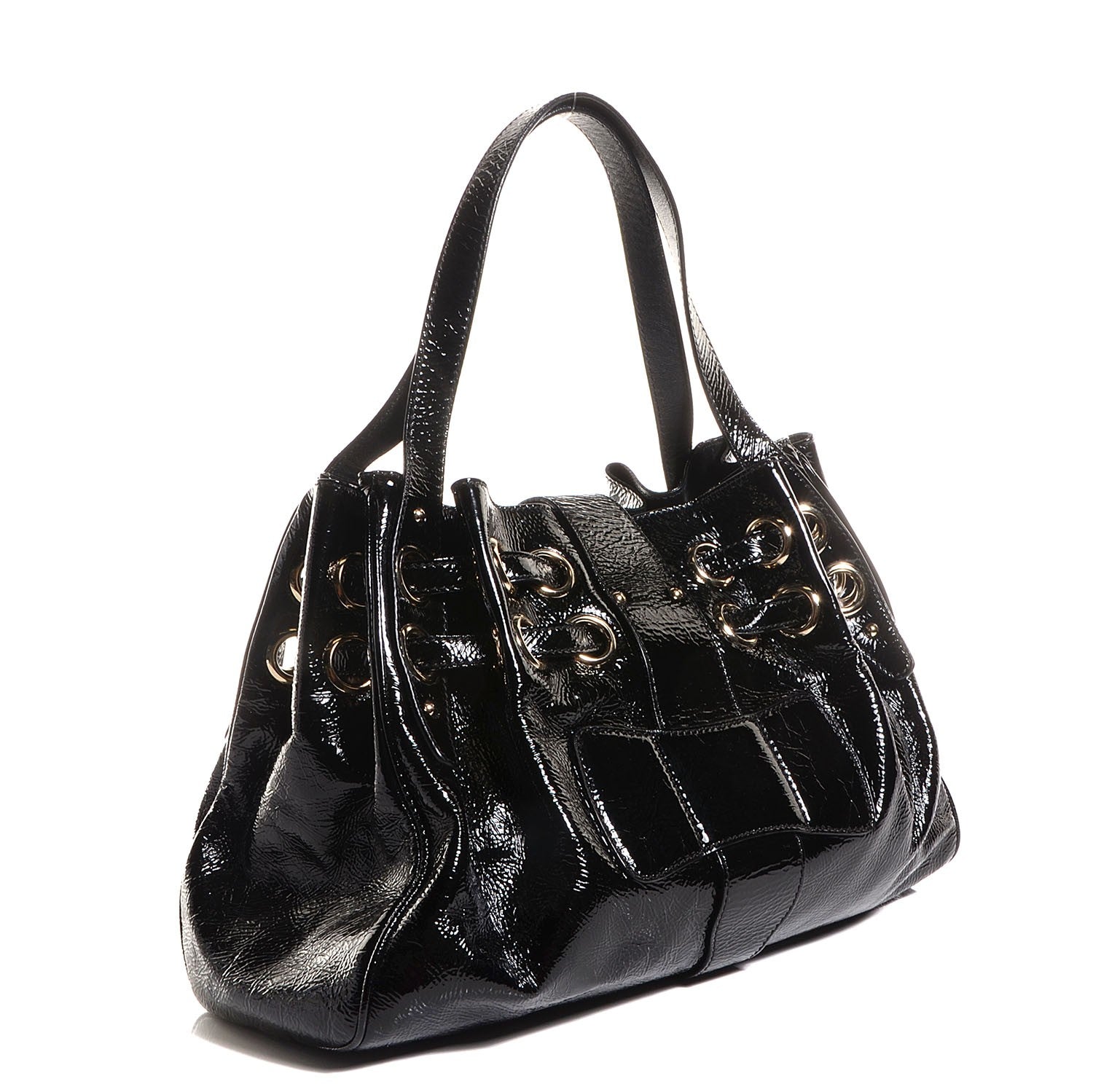 Jimmy Choo Crushed Patent Ramona Black 3 of 8