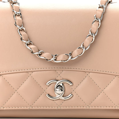 Chanel Calfskin Small Tramezzo Flap Beige 8 of 10