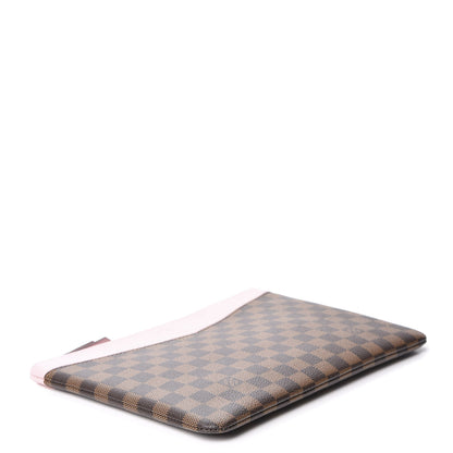 Louis Vuitton Damier Ebene Daily Pouch Rose Poudre 3 of 9