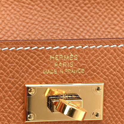 Hermes Epsom Kelly Pocket Compact Wallet Gold 5 of 8