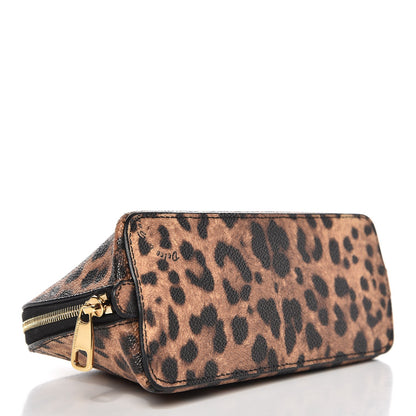 Dolce & Gabbana Leo Crepe Cosmetic Pouch Leopard 4 of 6