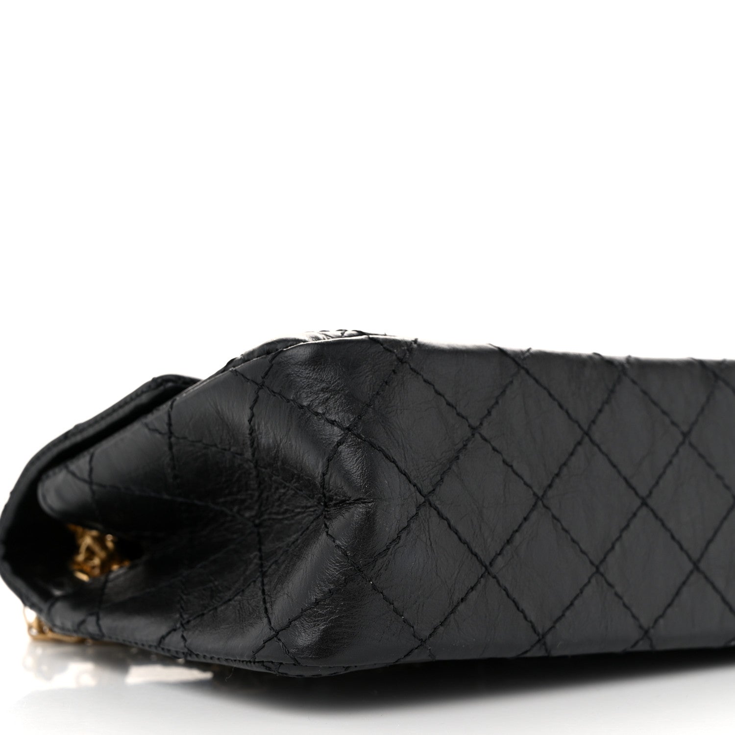 Chanel Aged Calfskin Quilted 2.55 Reissue Mini Flap Black 9 of 12